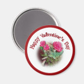 Rozen voor Valentijnsdag Magneet (Voorkant / Achterkant)