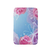 Rozen voor vlinders badmat (Voorkant Verticaal)