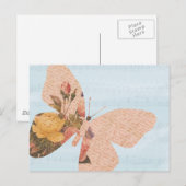 Rozen voor vlinders briefkaart (Voorkant / Achterkant)