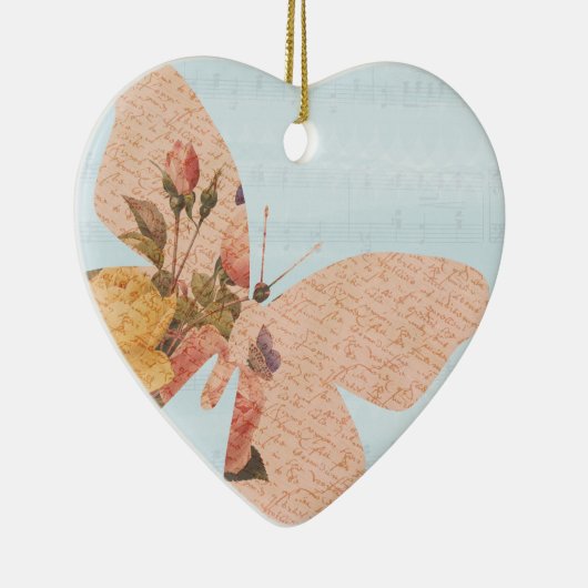 Rozen voor vlinders keramisch ornament (Rechts)