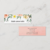 Rozen voor Waterverf met pekel Mini Visitekaartje (Voorkant / Achterkant)