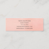 Rozen voor Waterverf met pekel Mini Visitekaartje (Achterkant)