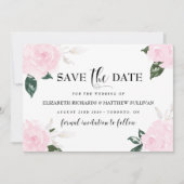 Rozen voor Waterverf met snoeproze snoepjes De dat Save The Date (Voorkant)