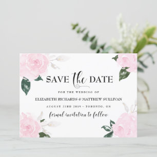 Rozen voor Waterverf met snoeproze snoepjes De dat Save The Date