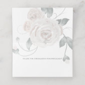 Rozen voor Waterverf met  van het Cabernet en Dust Plaatskaartje (Binnenkant ongevouwen)