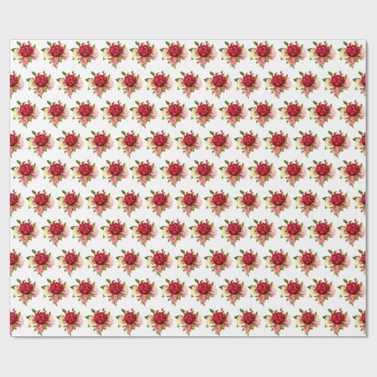 Rozen voor weddenschappen cadeaupapier (Vlak)