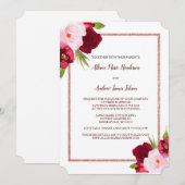 Rozen voor wijn en Waterverf Weddenschappen Kaart (Voorkant / Achterkant)