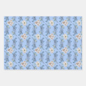 Rozen voor wintervakantiebruiloft inpakpapier vel (Voorkant 3)