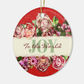   Rozen  Vrede voor de wereld Keramisch Ornament (Links)