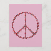 Rozen vredesbord briefkaart (Voorkant)