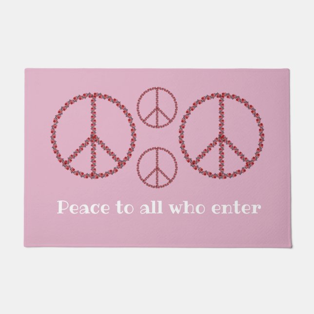 Rozen vredesbord deurmat (Voorkant)