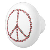 Rozen vredesbord keramische knop (Rechts)