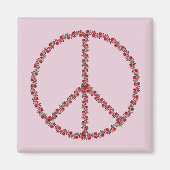 Rozen vredesbord magneet (Voorkant)