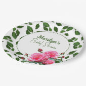 Rozen Vrijgezellenfeest Aangepaste Borden papier Papieren Bordje (Gekanteld)