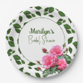 Rozen Vrijgezellenfeest Aangepaste Borden papier Papieren Bordje (Voorkant)