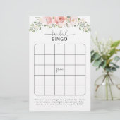 Rozen vrijgezellenfeest bingo (Staand voorkant)