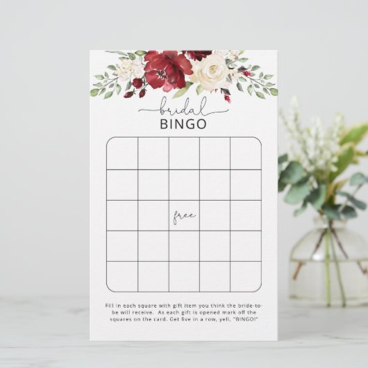 Rozen vrijgezellenfeest bingo (Staand voorkant)