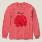Rozen Vrouw Mama Tee Shirt (Voorkant)