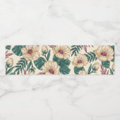 Rozen Waterfles Etiket (Enkel label)