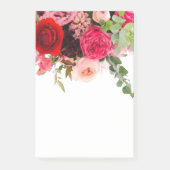 Rozen Waterverf bloemen Blanco Sjabloon Post-it® Notes (Voorkant)