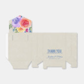 Rozen Waterverf Floral Weddenschap Hartelijk dank Bedankdoosjes (Uitgevouwen)