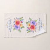Rozen Waterverf Floral Wedding Bad Handdoek (Handdoek)