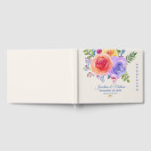 Rozen Waterverf Floral Wedding Gastenboek (Volledig)
