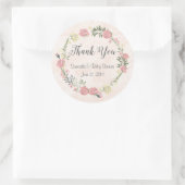 Rozen Waterverf Ronde Stickers (Tas)