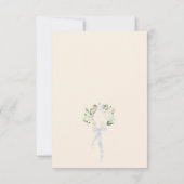 Rozen Waterverf van Champagne Blush Peach RSVP Kaartje (Achterkant)