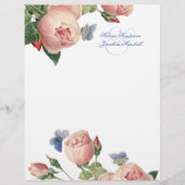 Rozen Weddenschap Bedankt Stationery Briefhoofd (Voorkant)