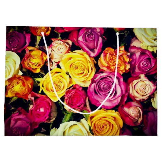 Rozen - Weddenschap Gift Bag Groot Cadeauzakje (Achterkant)