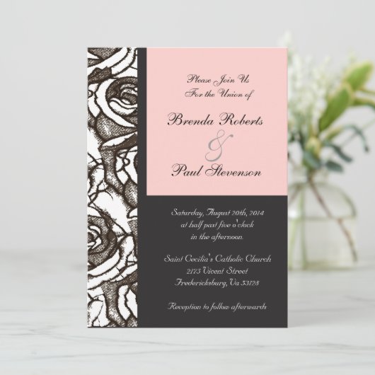 Rozen Weddenschap Kaart (Staand voorkant)