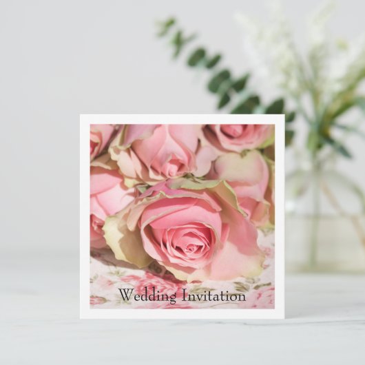 Rozen Weddenschap Kaart (Staand voorkant)