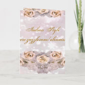Rozen Weddenschapskaart (Achterkant)