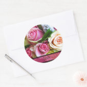 Rozen Wedding Envelope Sticker Sjabloon (Envelop)