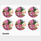 Rozen Wedding Envelope Sticker Sjabloon (Vel)