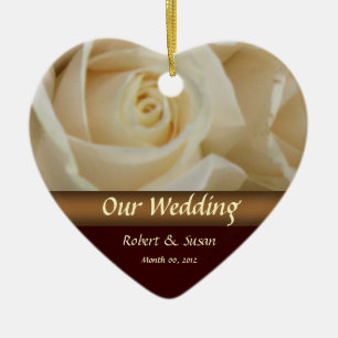 Rozen Wedding Favor Keepomwille Keramisch Ornament