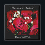 Rozen Wedding Herdenking Magnet<br><div class="desc">Een magneet om je huwelijk te vieren.</div>