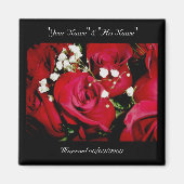 Rozen Wedding Herdenking Magnet (Voorkant)