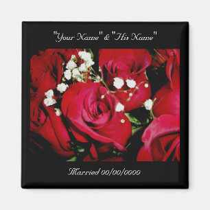 Rozen Wedding Herdenking Magnet