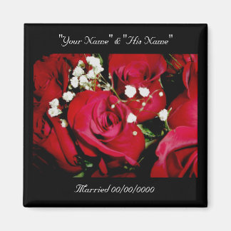 Rozen Wedding Herdenking Magnet