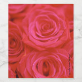 Rozen Wijn Etiket (Enkel label)