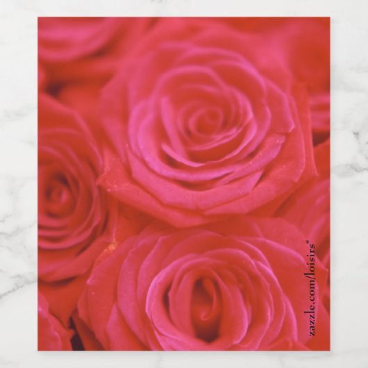 Rozen Wijn Etiket (Enkel label)