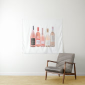 Rozen wijnflessen wandtapijt wandkleed (In Situ (horizontaal))