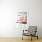 Rozen wijnflessen wandtapijt wandkleed (In situ)