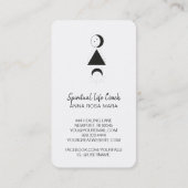 *~* Rozen Wisteria Alchemy Moon Triangle Floral Visitekaartje (Achterkant)