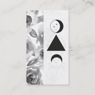 *~* Rozen Wisteria Alchemy Moon Triangle Flowers Visitekaartje