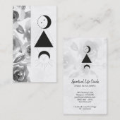 *~* Rozen Wisteria Alchemy Moon Triangle Flowers Visitekaartje (Voorkant / Achterkant)