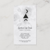 *~* Rozen Wisteria Alchemy Moon Triangle Flowers Visitekaartje (Achterkant)