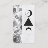 *~* Rozen Wisteria Alchemy Moon Triangle Flowers Visitekaartje (Voorkant)